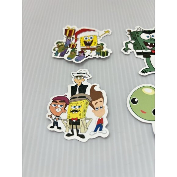 SpongeBob Sticker Lot 4pc Cartoon Vinyl Mix Cute Water Bottle Laptop Decals Fun! - Picture 5 of 5